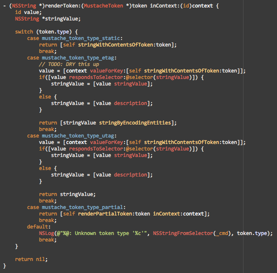 Xcode Railscasts Theme Screenshot