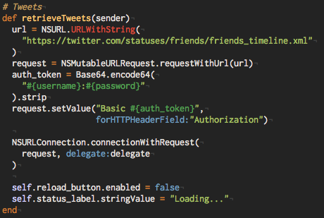 Screenshot of Inconsolata in TextMate Screenshot of Inconsolata in TextMate