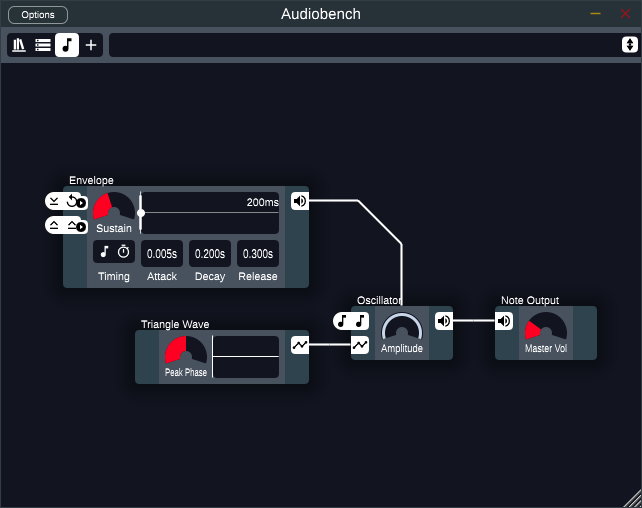 Screenshot of Audiobench.