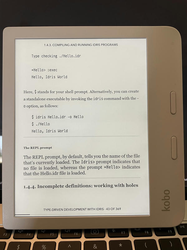 Kobo Libra 2 rendering monospace text in PragmataPro